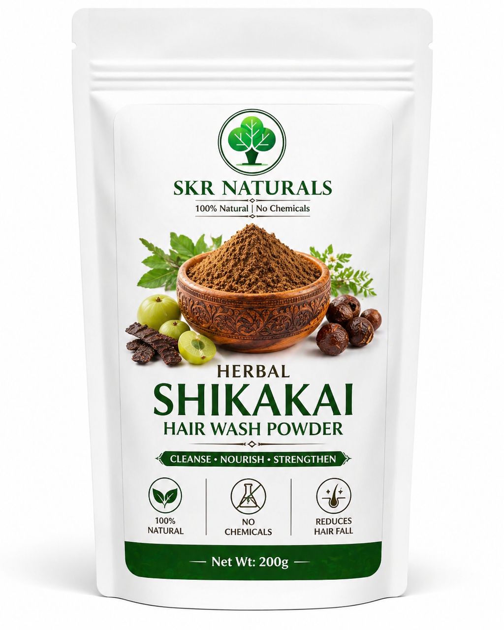 SKR NATURALS Organic Shikakai Powder | 200g