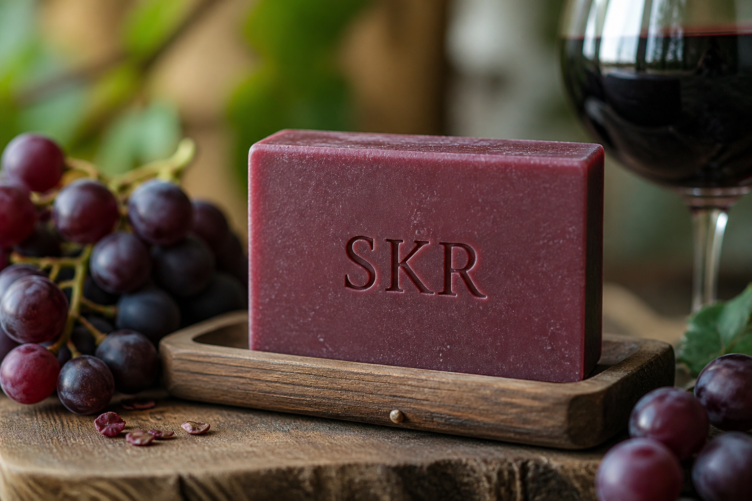 SKR NATURALS RED WINE SOAP | 100 g