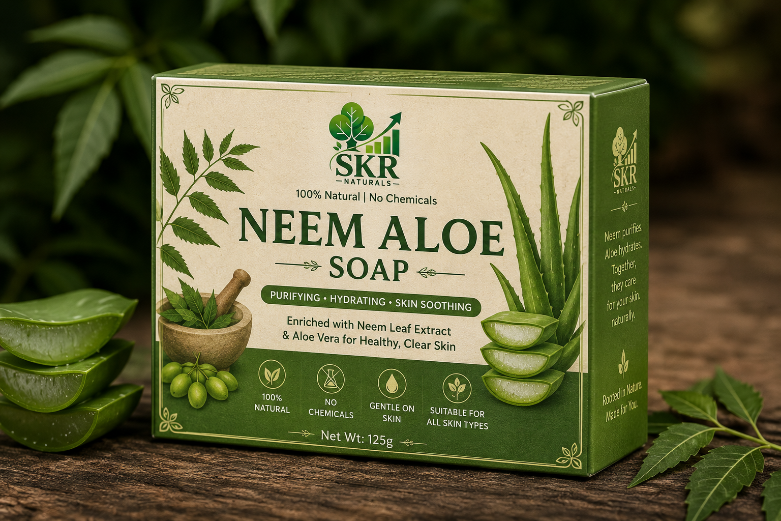 SKR NATURALS NEEM ALOE SOAP | 100g