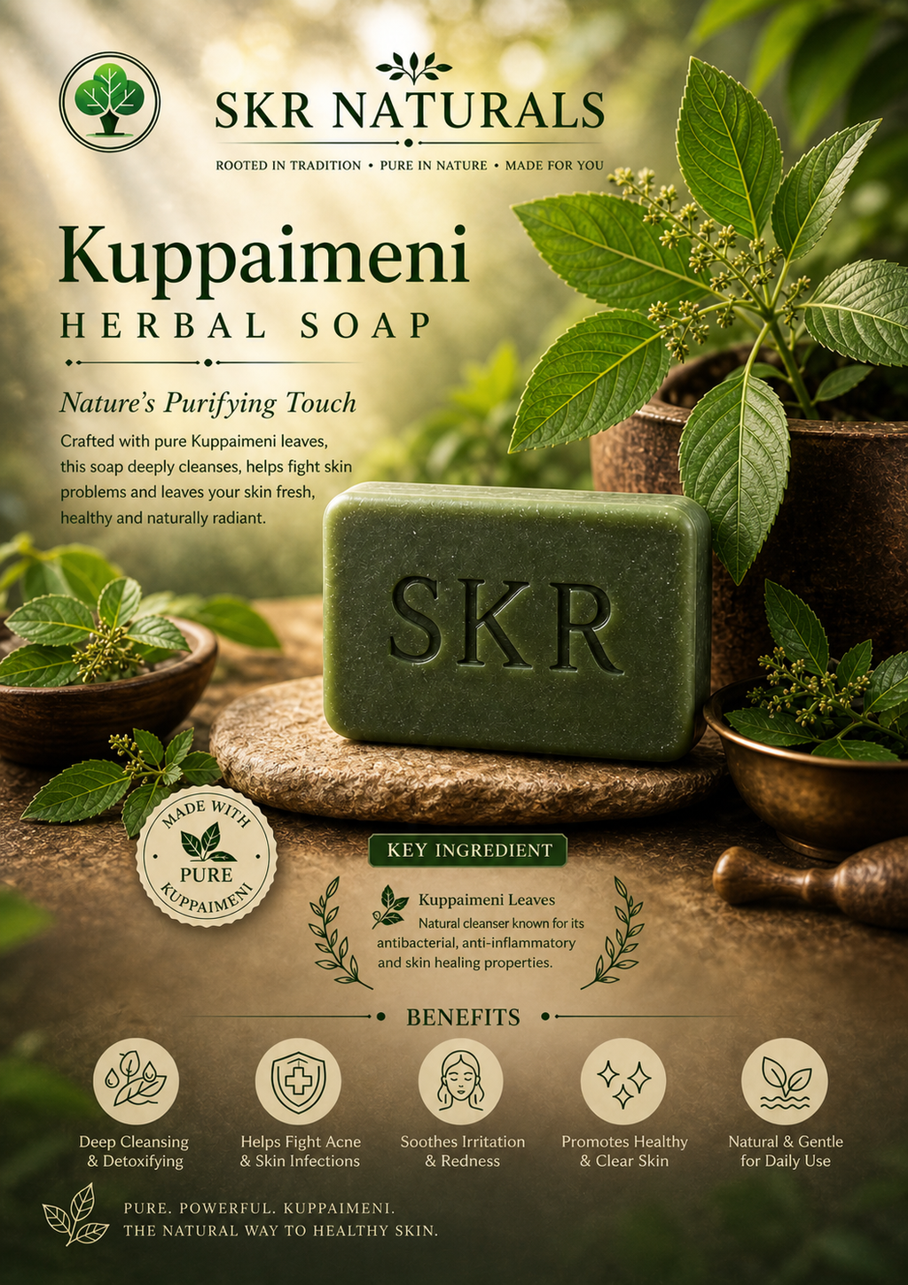 SKR NATURALS KUPPAIMENI SOAP | 100g