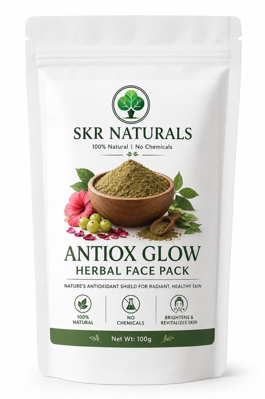 SKR NATURALS Antiox Glow Herbal Face Pack | 100g