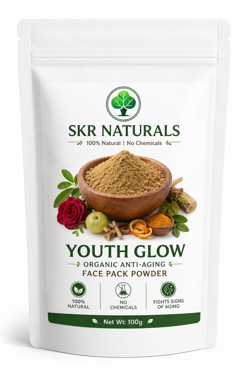 SKR NATURALS Youth Glow Anti-Aging Face Pack | 100g