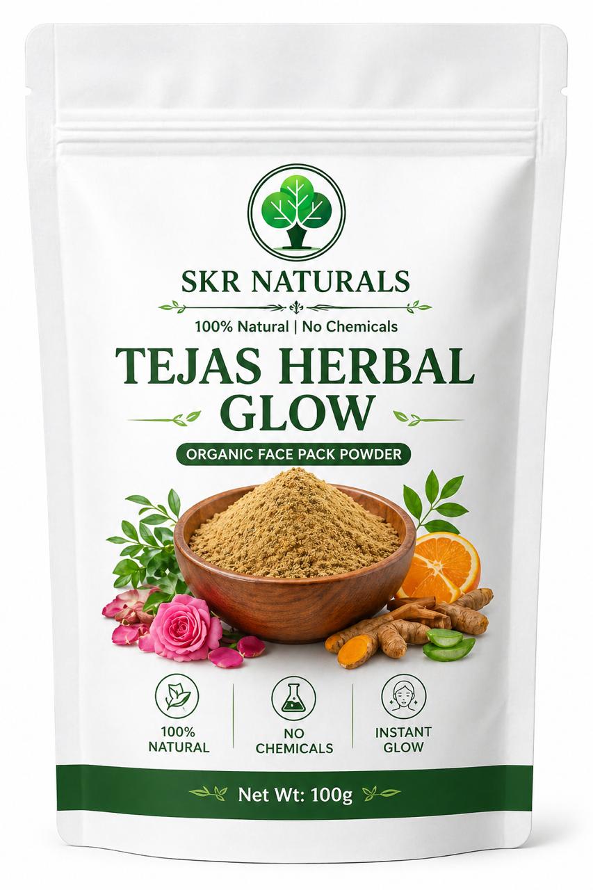 SKR NATURALS Tejas Herbal Glow Face Pack | 100g