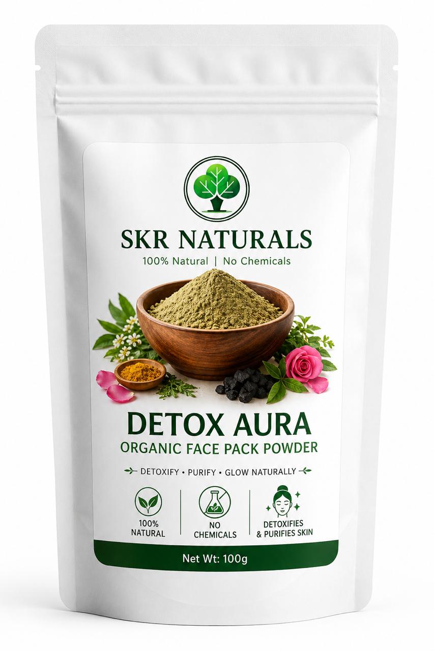 SKR NATURLS Detox Aura Organic Detox Face Pack | 100g