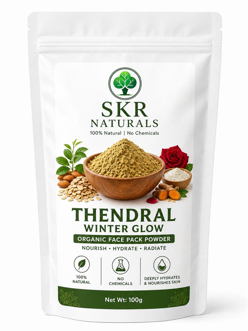 SKR NATURALS Thendral Winter Glow Face Pack | 100g