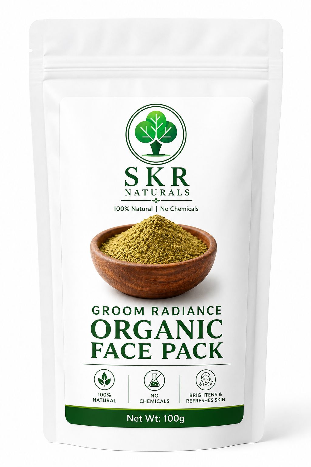 SKR NATURALS Groom Radiance Face Pack |100g